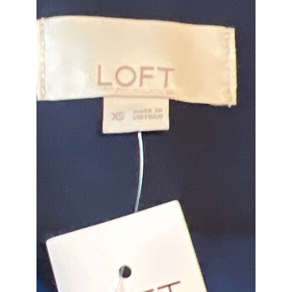 LOFT Versa‎ Ponte Pocket Vest Navy Blue Size X Small NWT - Picture 6 of 9